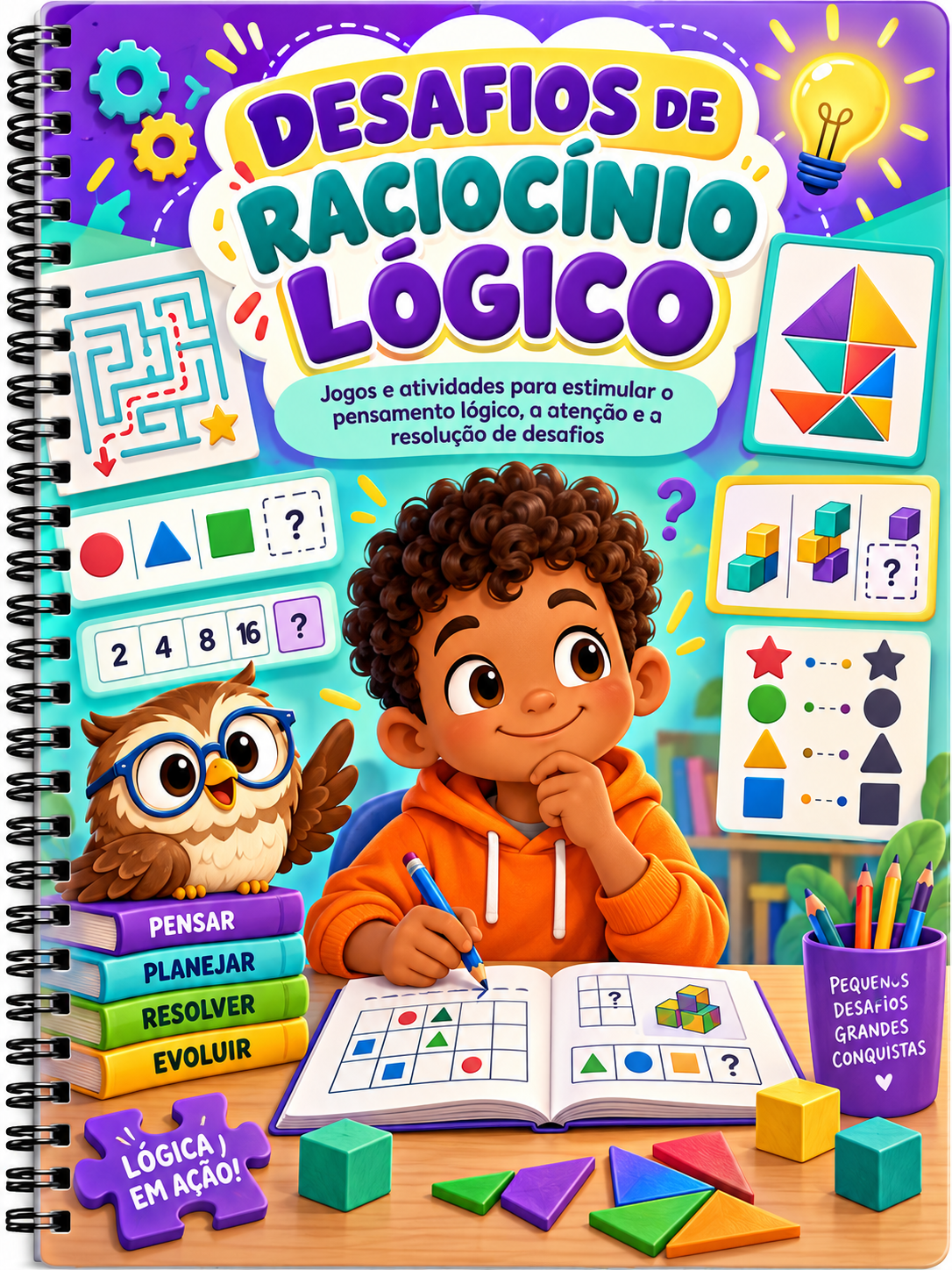 Capa do bônus Desafios de Raciocínio Lógico